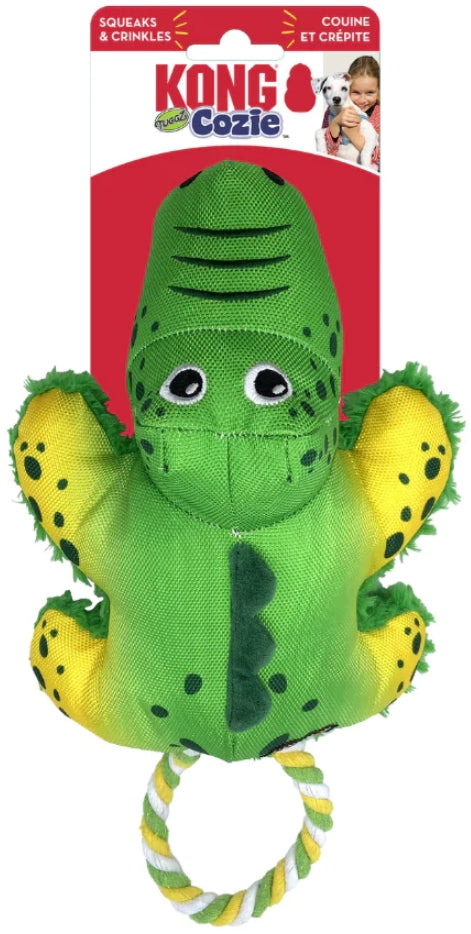 KONG Cozie Tuggz Alligator Dog Toy