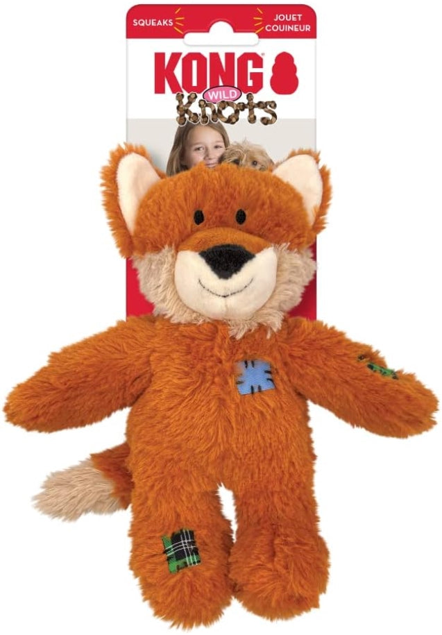 KONG Wild Knots Fox Dog Toy