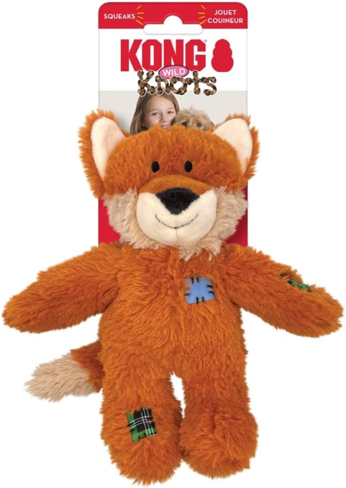 KONG Wild Knots Fox Dog Toy