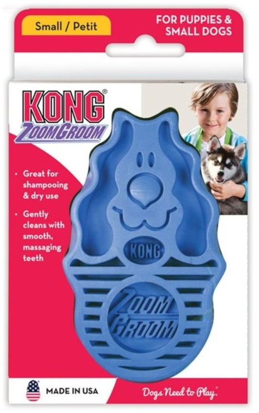 KONG Zoom Groom Boysenberry Small Brush