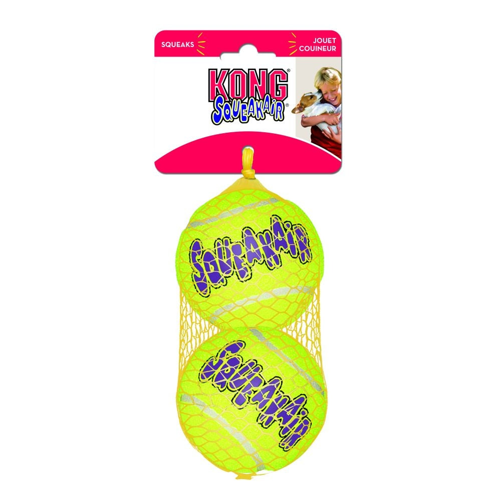 KONG Air Dog Squeaker Tennis Balls Large Dog Toy