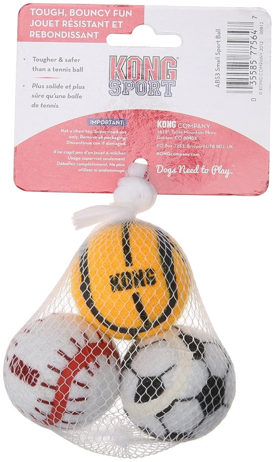 KONG Assorted Sports Balls Bouncing Dog Toys