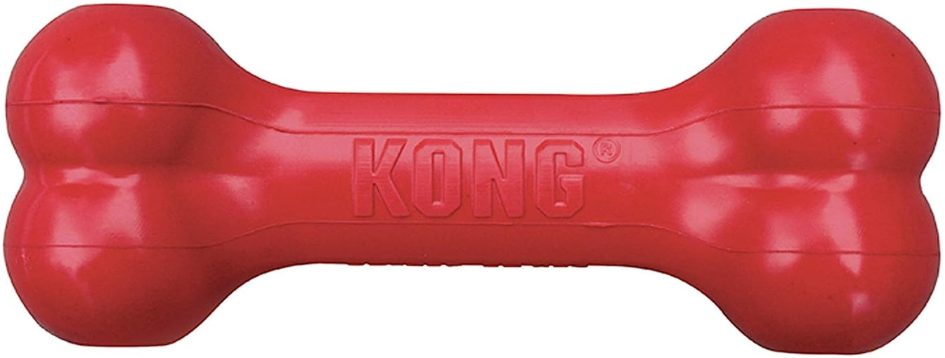 KONG Goodie Bone Durable Rubber Dog Chew Toy Red