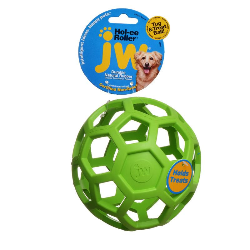 JW Pet Hol-ee Roller Dog Chew Toy Assorted Colors