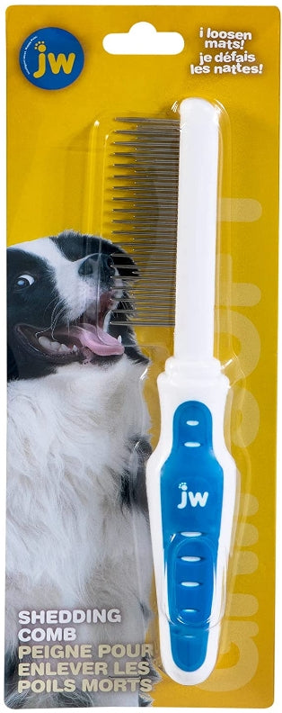 JW Pet GripSoft Shedding Comb for All Breeds and All Coat Types