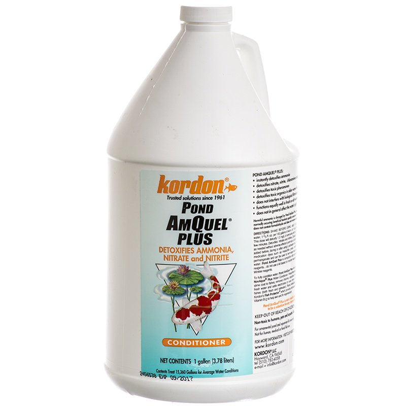 Kordon Pond AmQuel Plus Conditioner Detoxifies Ammonia, Nitrate and Nitrite