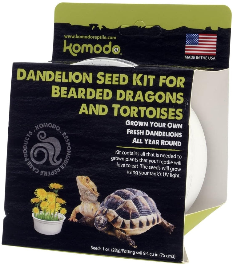 Komodo Dandelion Seed Kit for Bearded Dragons and Tortoises