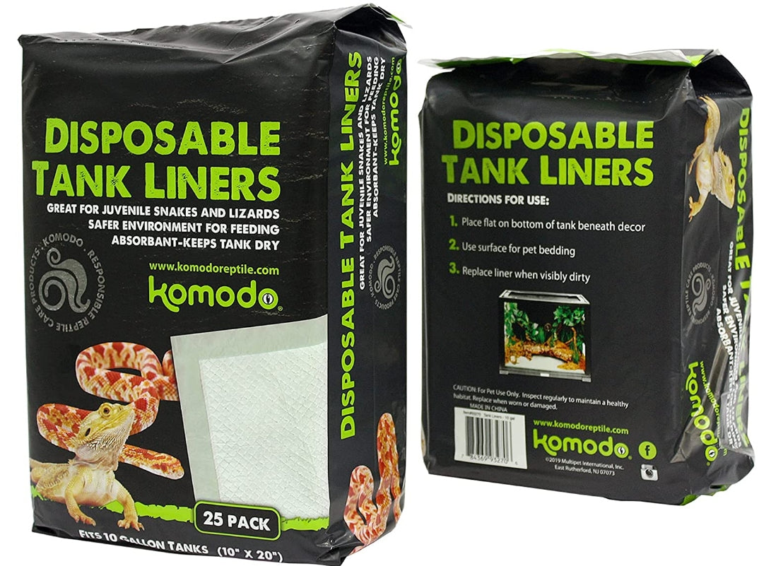 Komodo Repti-Pads Disposable Tank Liners 10 x 20 Inch