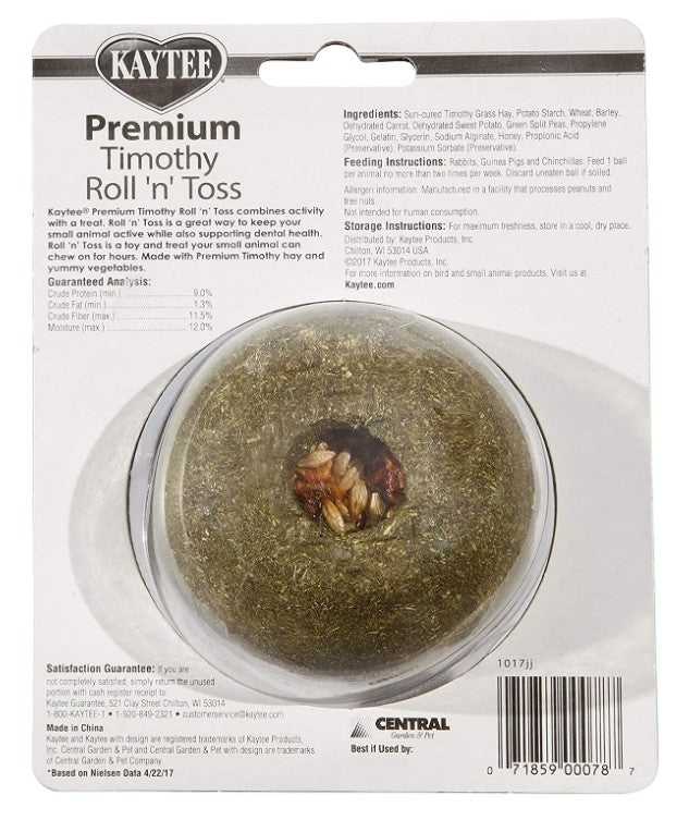 Kaytee Premium Timothy Roll 'n' Toss