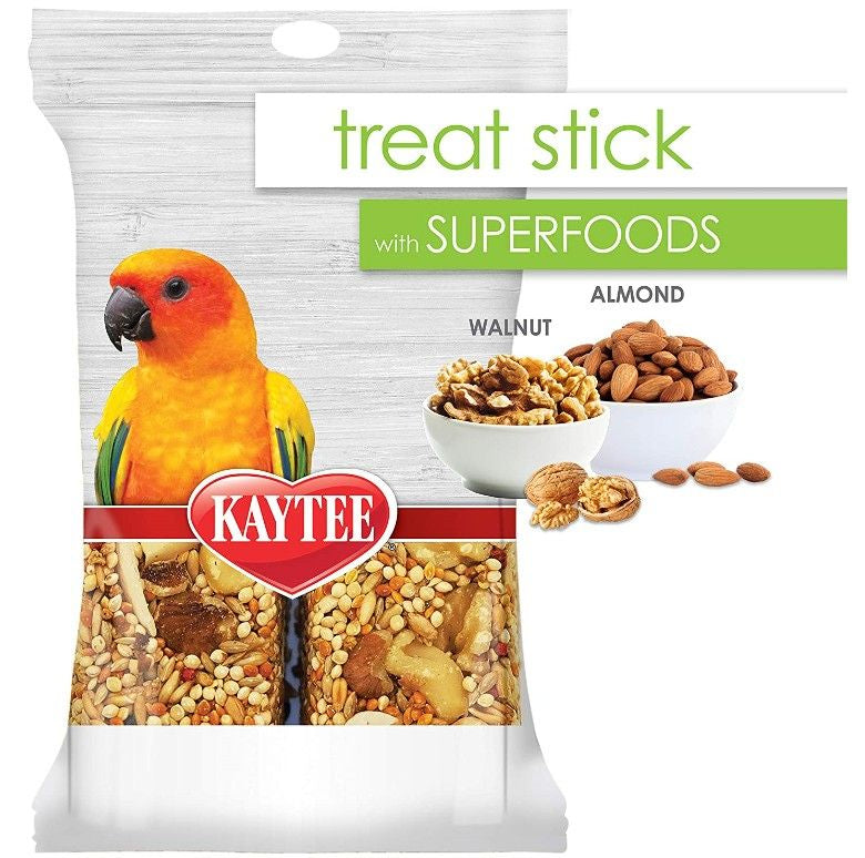 Kaytee Superfoods Avian Treat Stick Walnut and Almonds