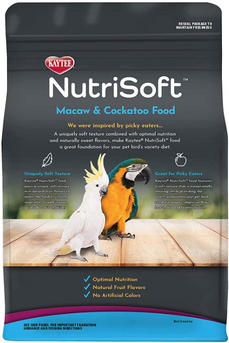 Kaytee NutriSoft Macaw and Cockatoo Food