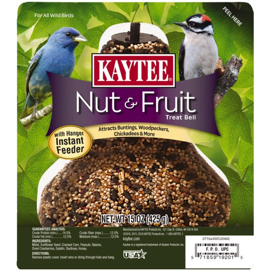 Kaytee Nut and Fruit Treat Bell for Wild Birds