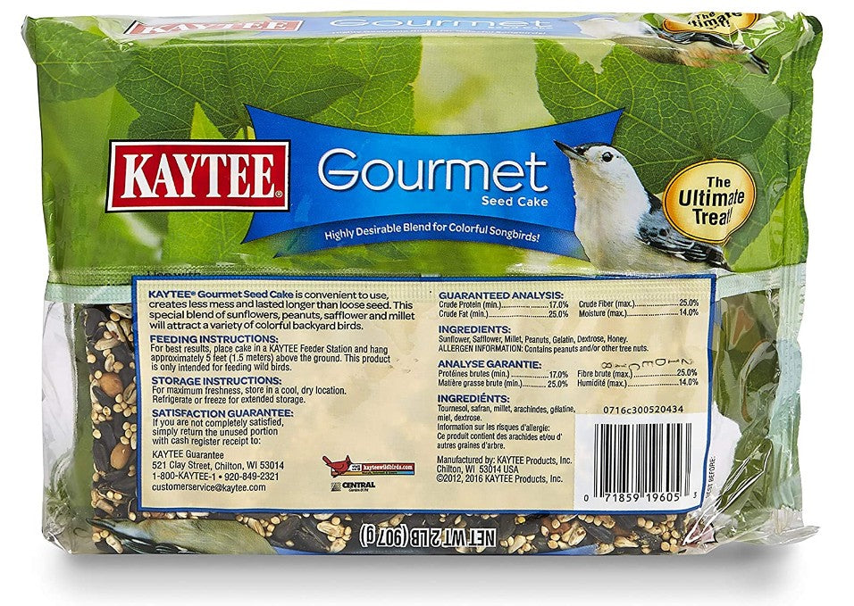 Kaytee Gourmet Seed Cake for Songbirds