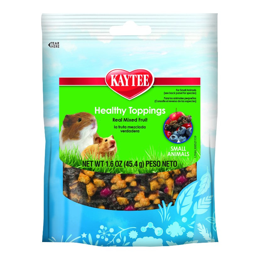 Kaytee Fiesta Healthy Toppings Treat for Small Animals Mixed Fruit