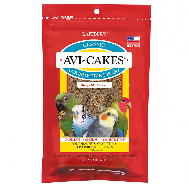 Lafeber Classic Avi-Cakes Gourmet Parakeet, Cockatiel and Conure Food