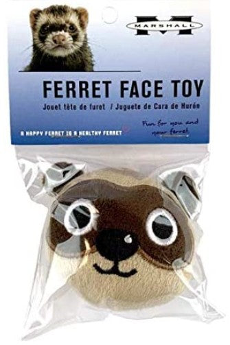 Marshall Ferret Face Plush Toy