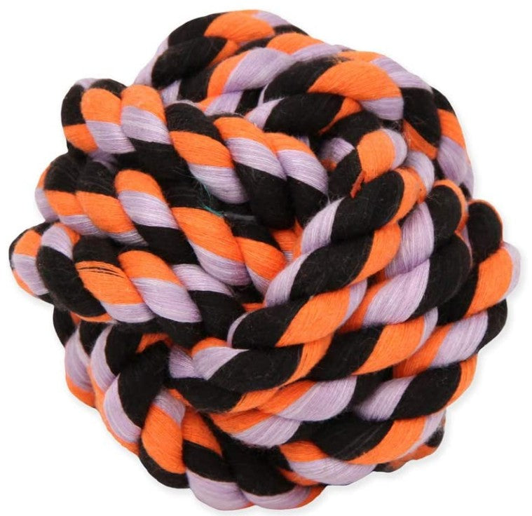 Mammoth Cotton Blend Monkey Fist Ball Flossy Dog Toy 3.75" Small