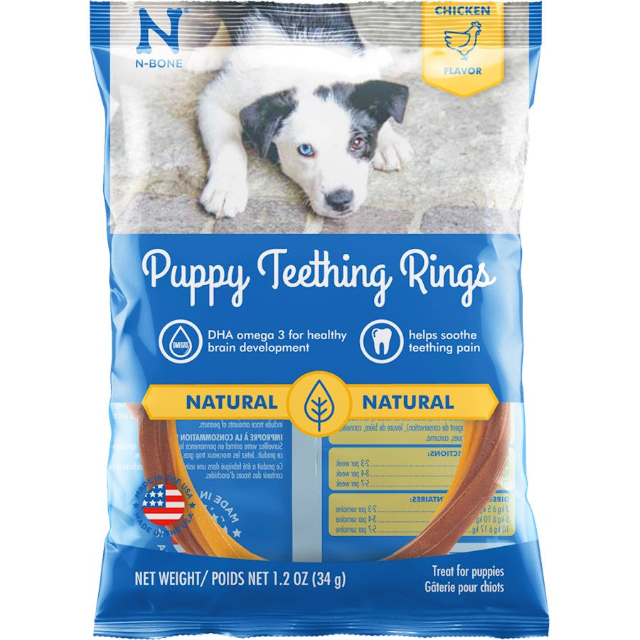 N-Bone Puppy Teething Ring Chicken Flavor