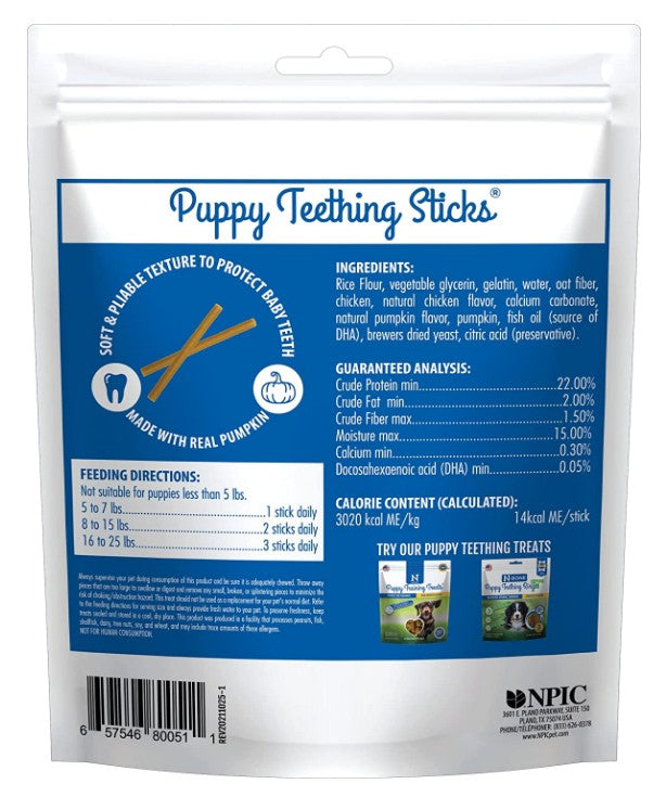 N-Bone Puppy Teething Sticks Pumpkin Flavor