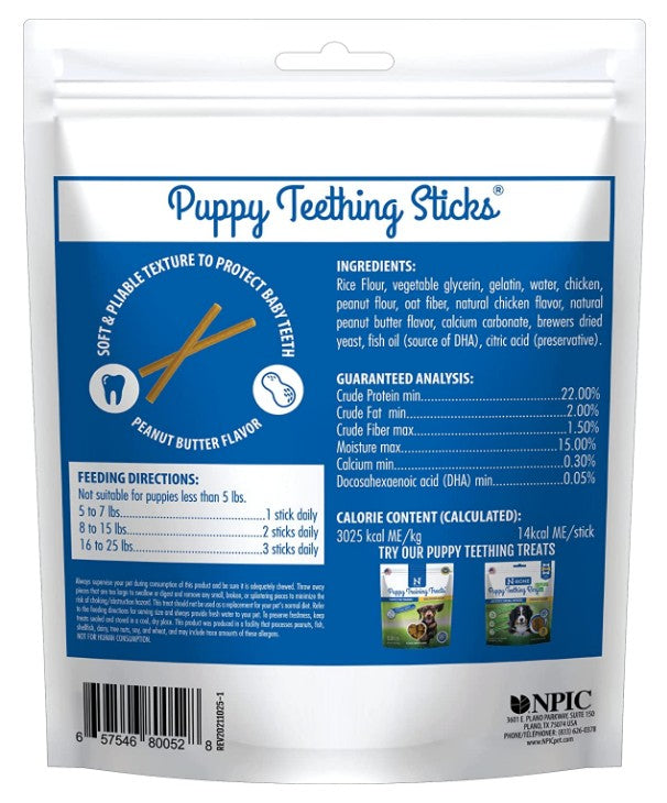 N-Bone Puppy Teething Sticks Peanut Butter Flavor