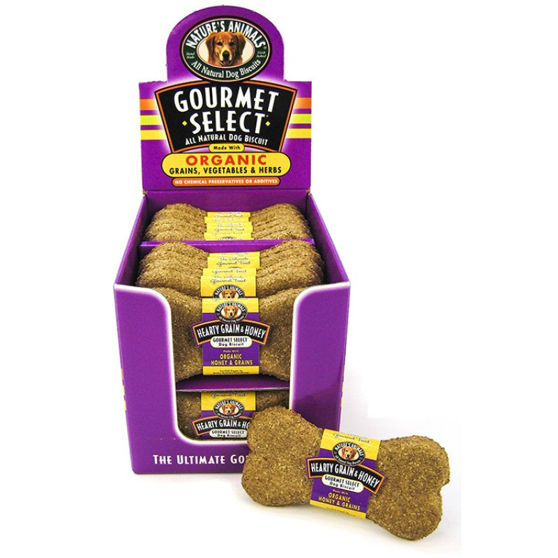 Natures Animals Gourmet Select Biscuits Hearty Grain and Honey