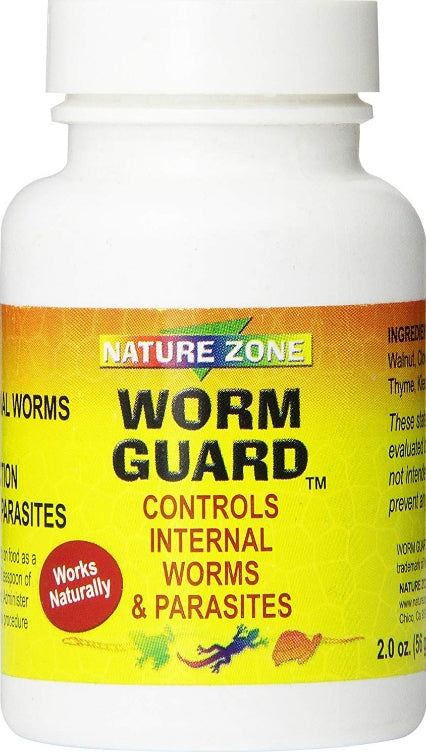 Nature Zone Worm Guard Controls Internal Worms and Parasites for Amphibians, Reptiles, and Turtles