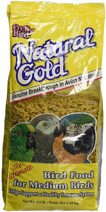 Pretty Pets Bird Natural Gold Medium Bird Food