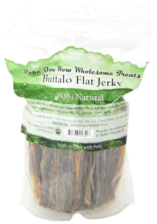 Papa Bow Wow Buffalo Flat Jerky Dog Treats