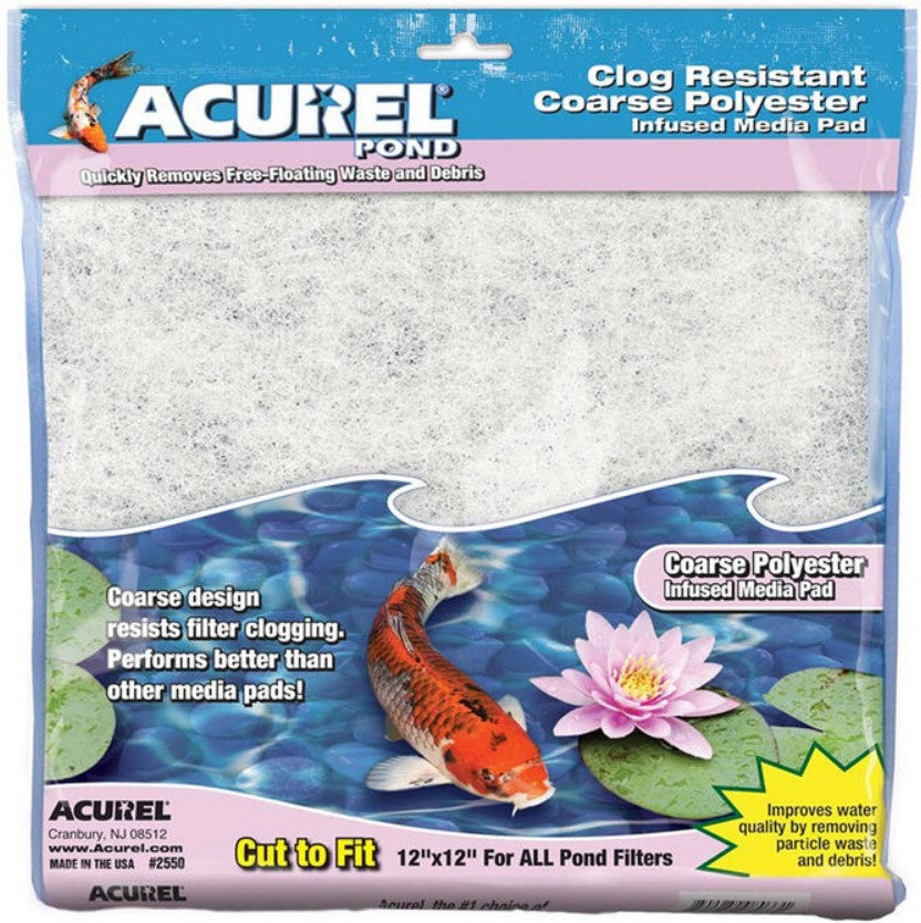 Acurel Coarse Polyester Pond Filter Media Pad