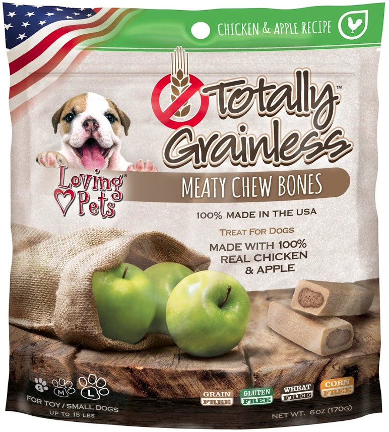 Loving Pets Totally Grainless Chicken and Apple Bones Small