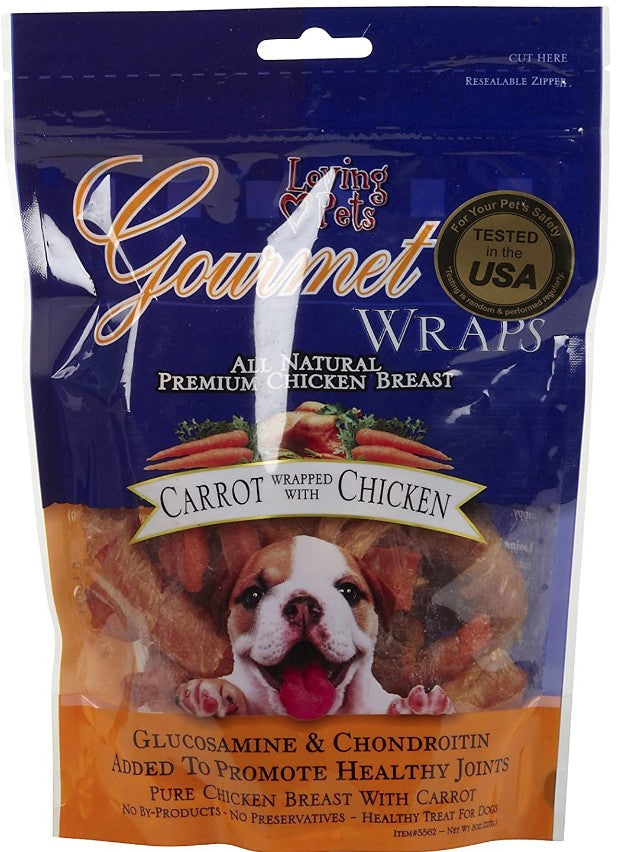 Loving Pets Gourmet Wraps Carrot and Chicken