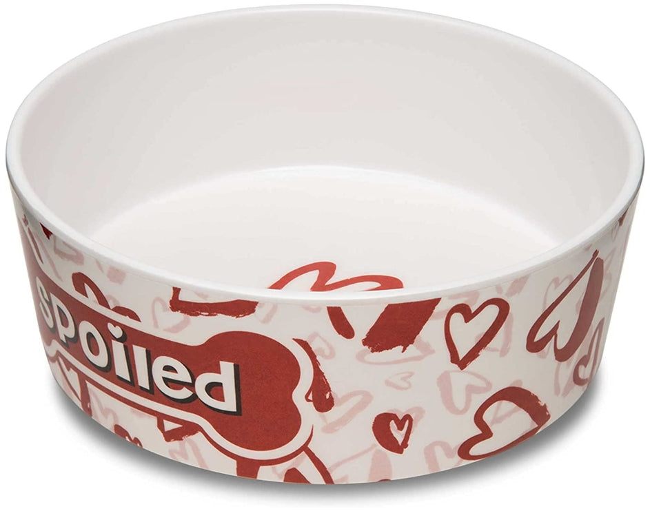 Loving Pets Dolce Moderno Bowl Spoiled Red Heart Design