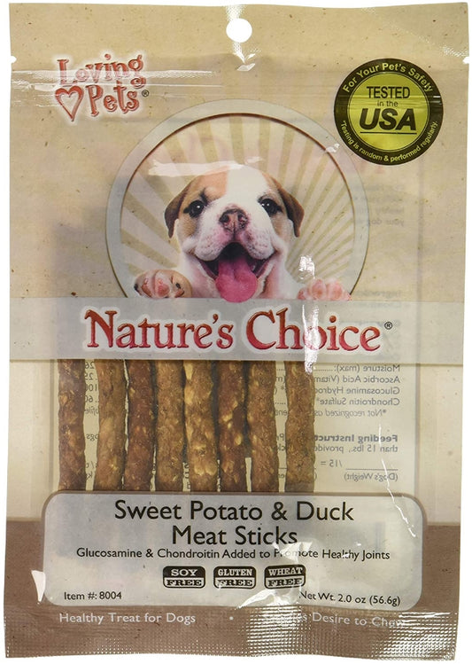 Loving Pets Natures Choice Sweet Potato and Duck Meat Sticks