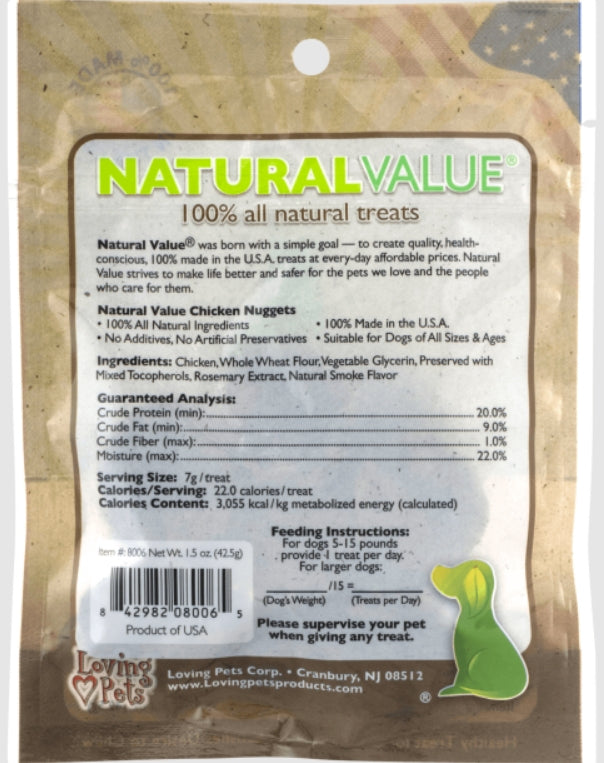 Loving Pets Natural Value Chicken Nuggets