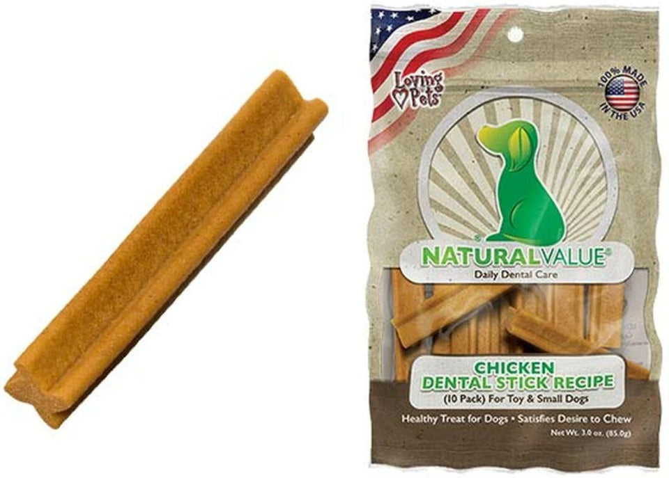 Loving Pets Natural Value Chicken Dental Sticks