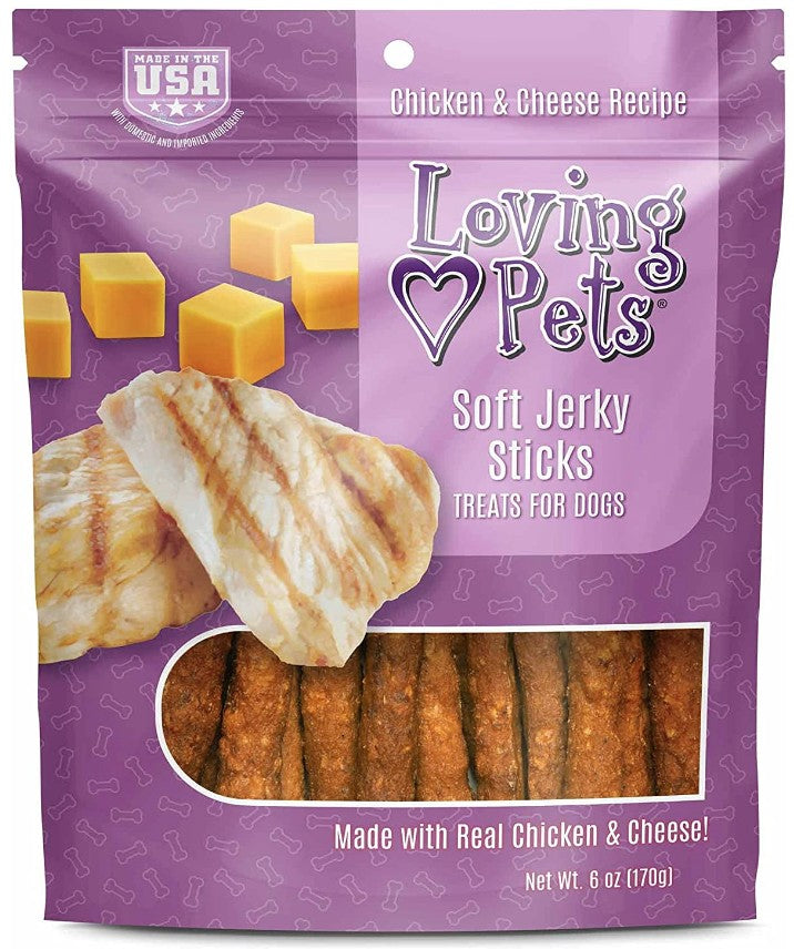 Loving Pets Soft Jerky Sticks Cheese Flavor