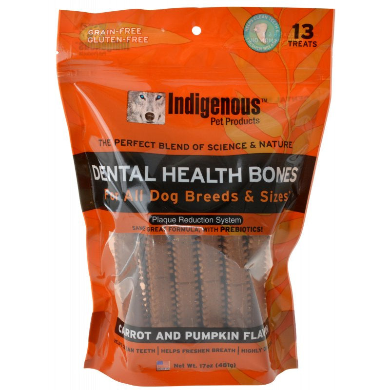 Indigenous Dental Health Bones Carrot and Pumpkin Flavor