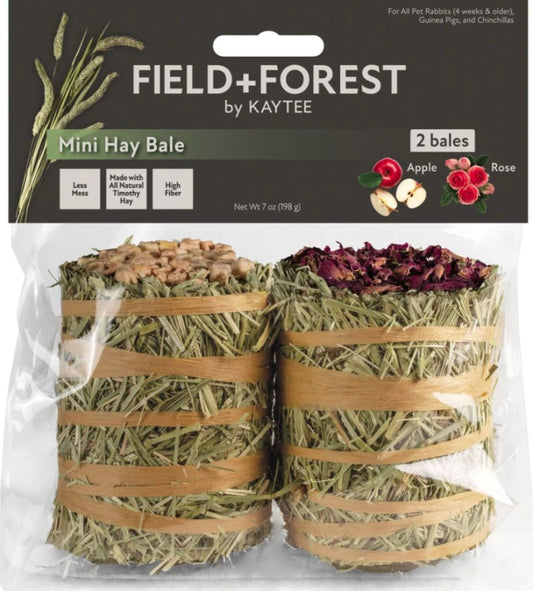 Kaytee Field and Forest Mini Hay Bale Apple and Rose