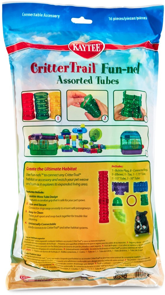 Kaytee CritterTrail Fun-Nels Assorted Tubes