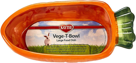 Kaytee Vege-T-Bowl Carrot Large Food Dish