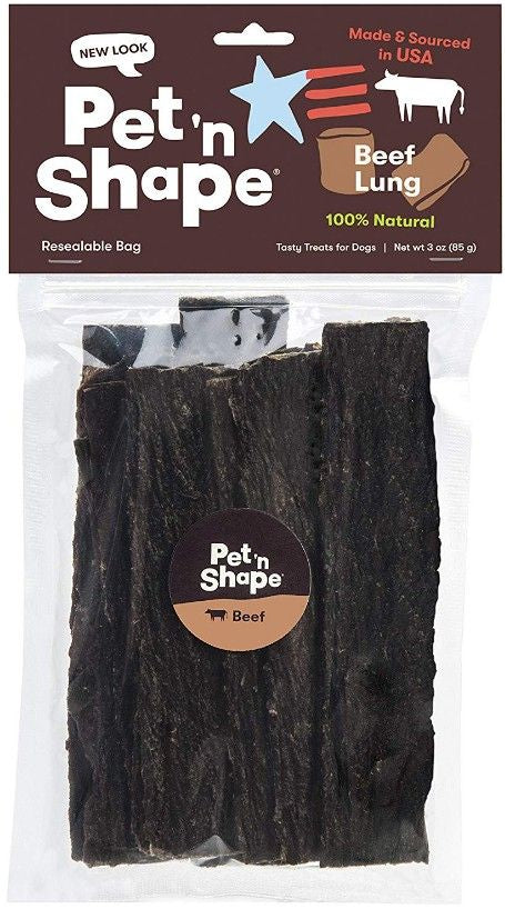 Pet n Shape Natural Beef Lung Strips Dog Treats