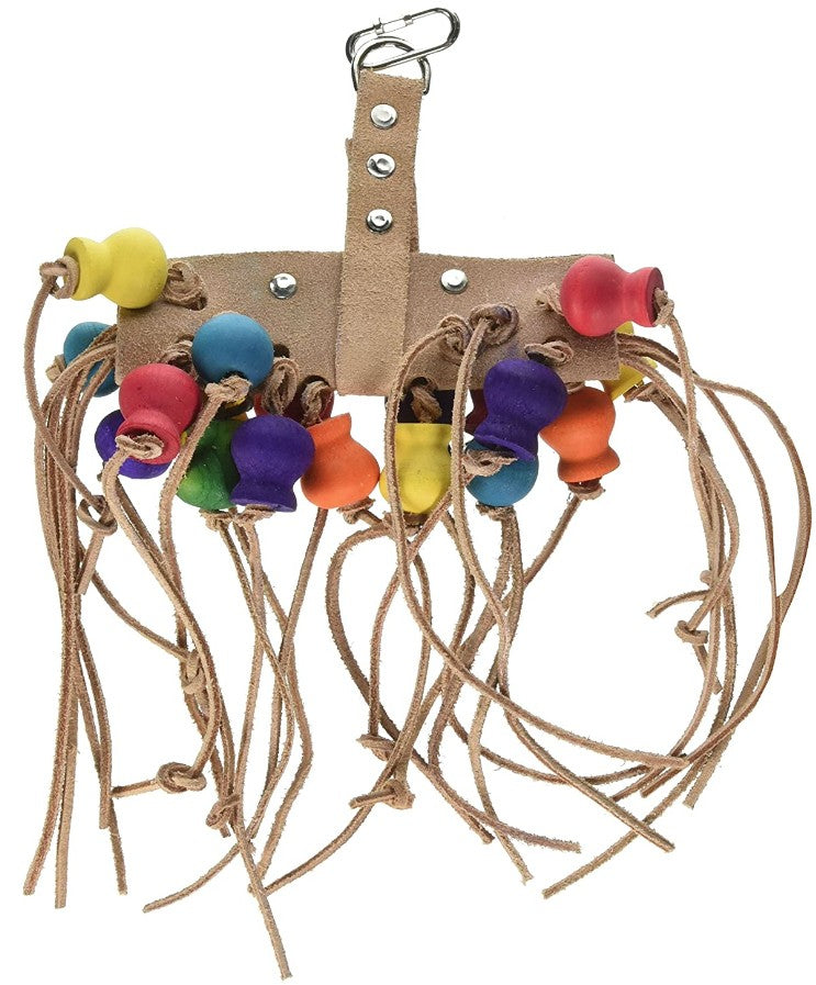 Penn Plax Bird Life Leather-Kabob Bird Toy