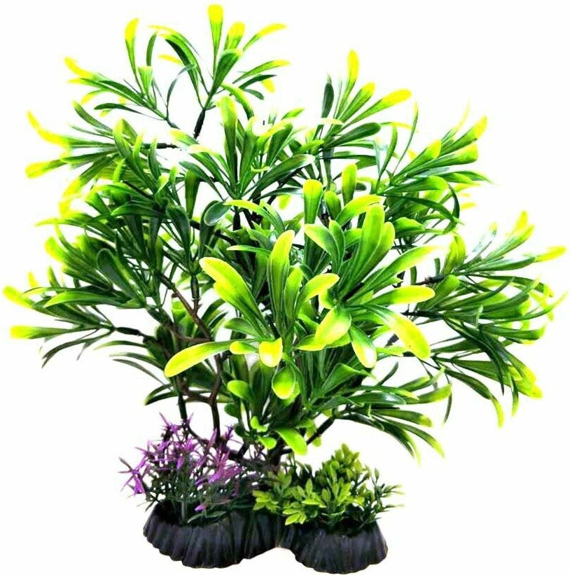 Penn Plax Bonsai Plant Green Aquarium Decoration