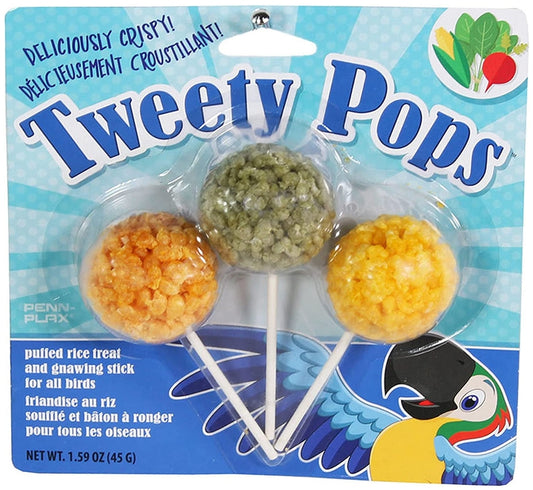 Penn Plax Tweety Pops Puffed Rice Bird Treat