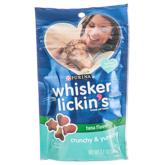 Purina Whisker Lickins Crunchy and Yummy Cat Treats Tuna Flavor