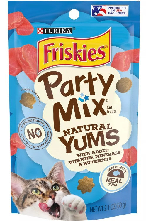 Friskies Party Mix Natural Yums Cat Treats Made with Real Tuna