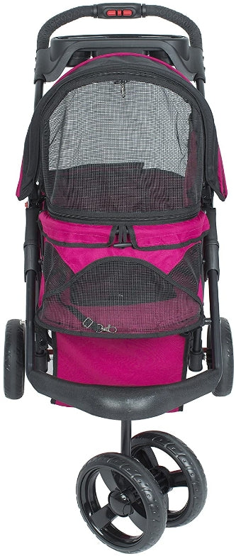 Petique Durable Pet Stroller Razzberry