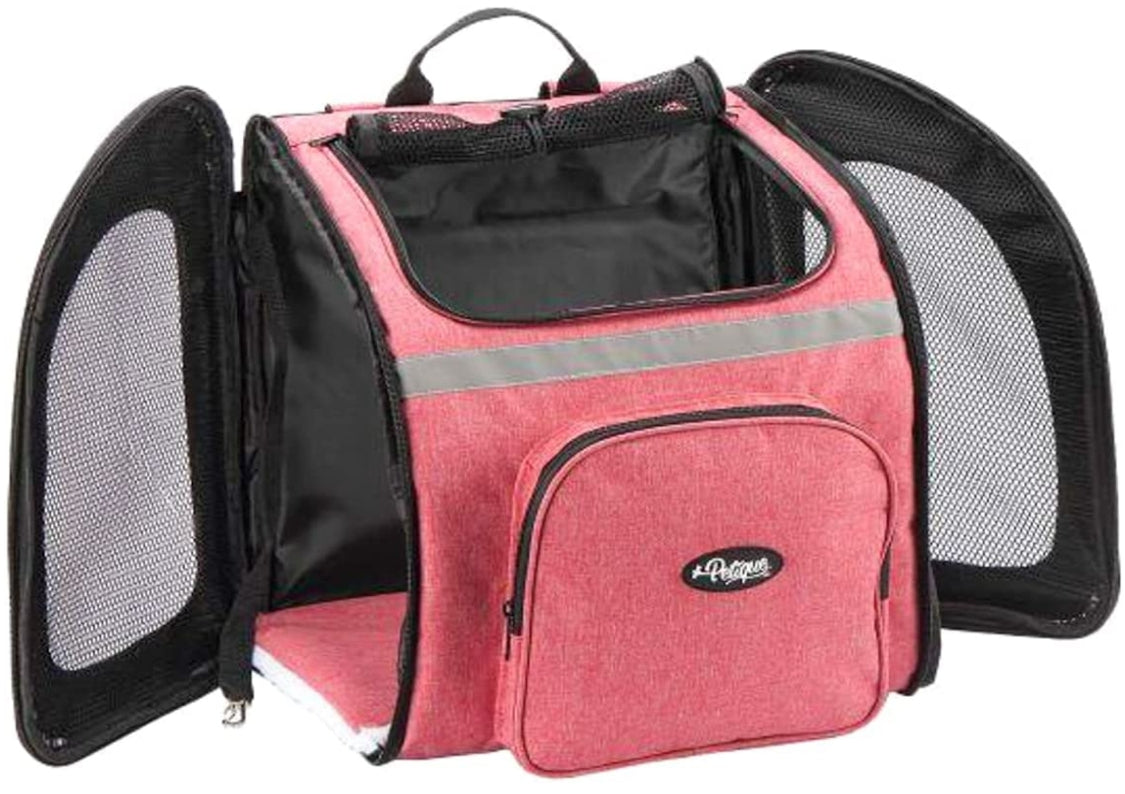 Petique Backpacker Pet Carrier Coral