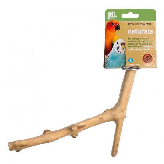 Prevue Naturals Y-Branch Perch Coffee Wood