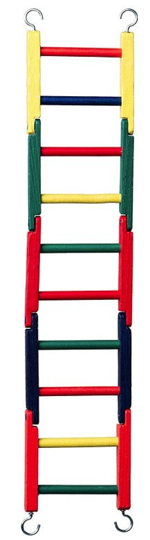 Prevue Carpenter Creations Jointed Wood Bird Ladder 20" Long Multicolor